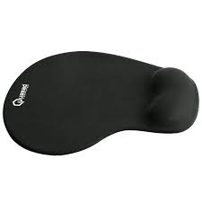MOUSE PAD QUASAD ERGONOMICO QMPE-230 Lycra fabric-gel Negro