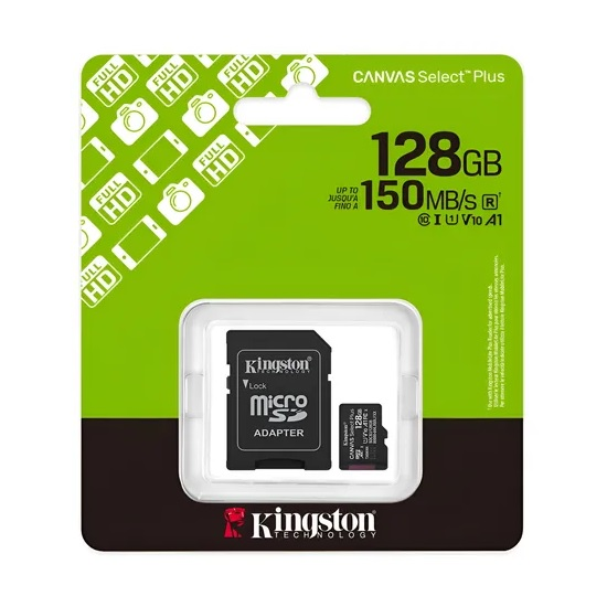 MICRO SD-HC KINGSTON 128GB Clase 10