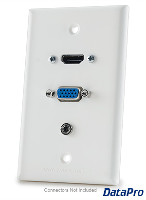 Face Plate VGA HDMI 3.5 Panel de Audio