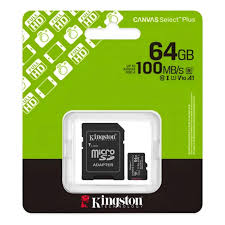 MEMORIA MICRO SD 64GB KINGSTON SDCS3/64GB SELECT PLS GEN3 100R - SDCS3/64GB