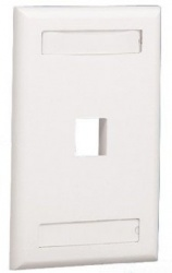 Panduit placa frontal vertical de montaje empotrado blanco