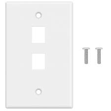 Nexxt Wall Plate 2 Port WH