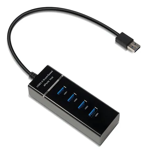 HUB TIPO C 4 PUERTOS USB3.0 30CM 5GBPS AE-CHUB3123