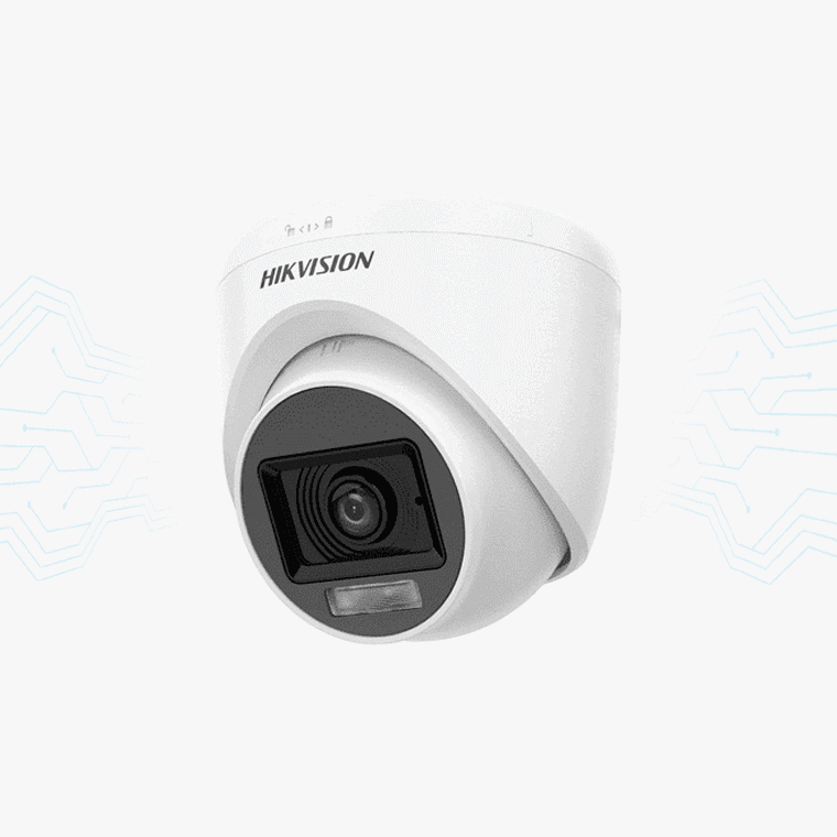 CAMARA DOMO HIKVISION 4 EN 1 COLORVU 3K DS-2CE76K0T-LPFS