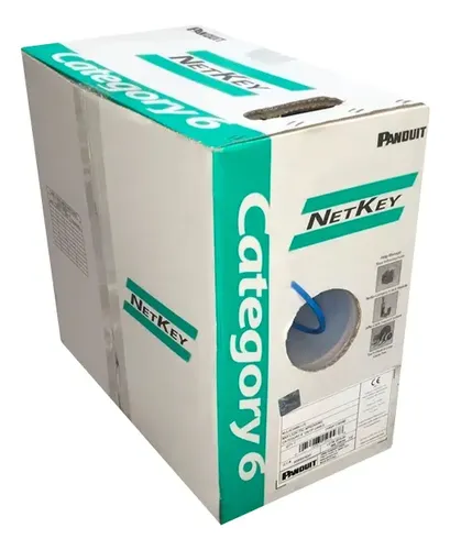 PANDUIT CABLE UTP CAT. 6 4 PARES 24 AWG LSZH AZUL