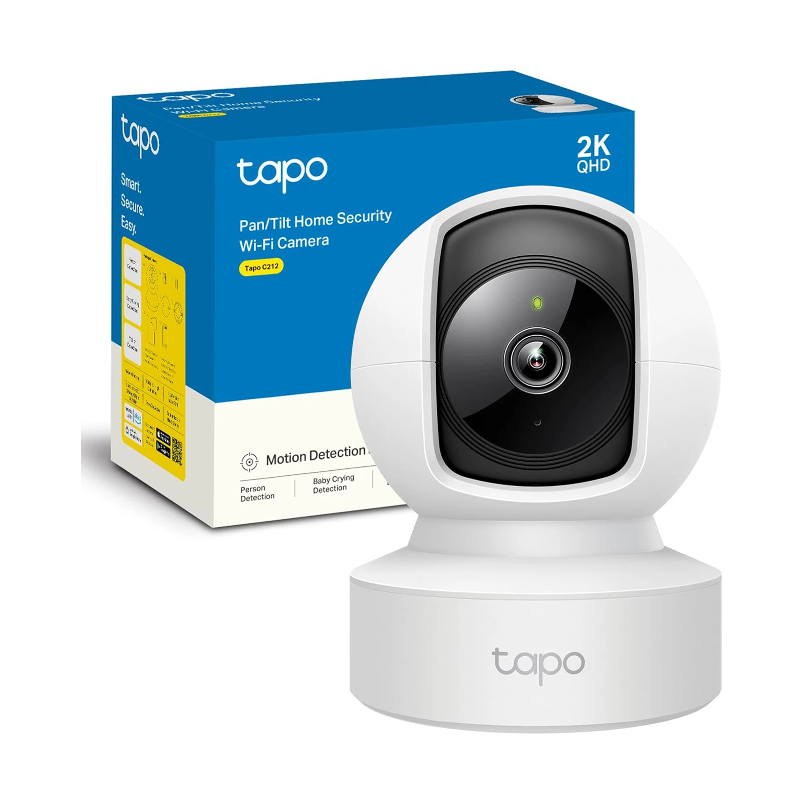 Cámara Tp-Link Tapo C212 Wifi Vigilancia 360 grados 2k 3mp Deteccion IA