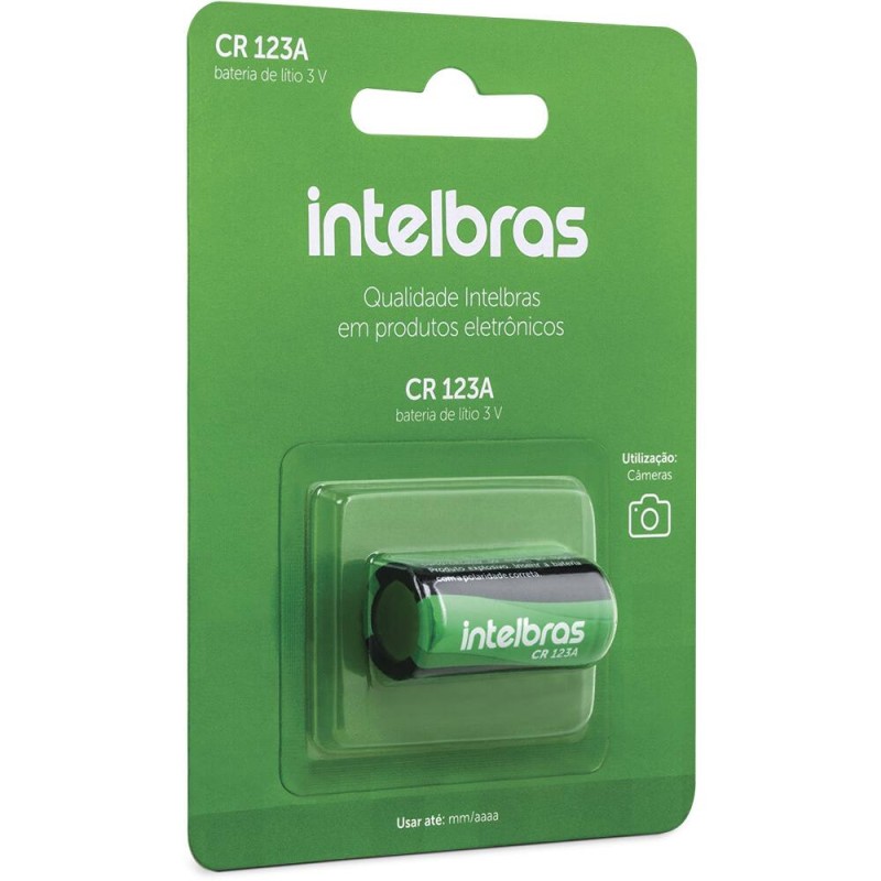 Bateria de litio intelbras 3V cr123A