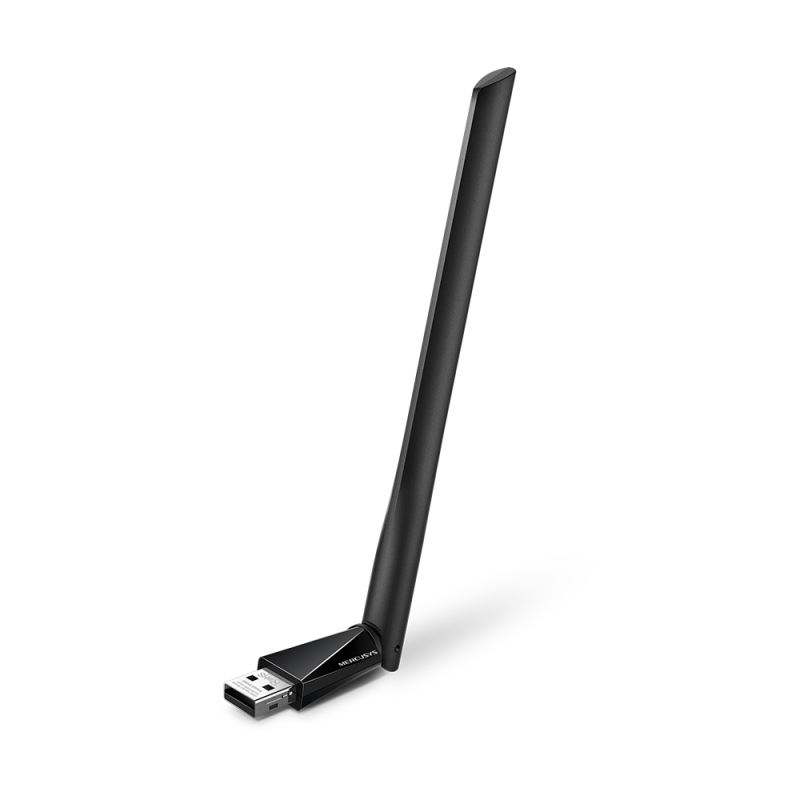 ADAPTADOR WIFI MERCUSYS MU6H AC650 DUAL BAND (2,4GHz: 200Mbps Y 5GHz: 433 Mbps) ANTENA ALTA